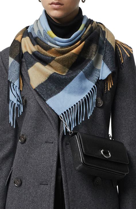 burberry half mega check cashmere scarf|Burberry cashmere check scarf price.